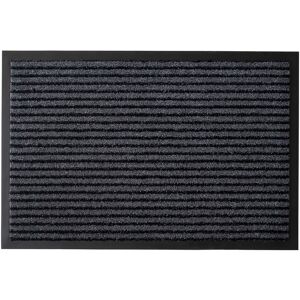 Tapis uni anti-poussiere fibre grattante - Blancheporte Gris Tapis : 60x90cm