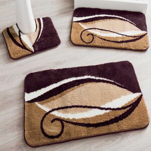 Tapis de bain fantaisie Zilla - Blancheporte Marron Tapis de bain : 50x80cm