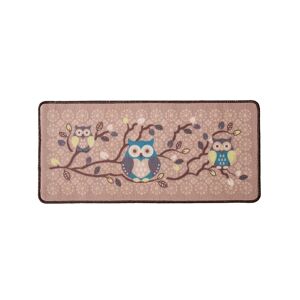 Blancheporte Tapis cuisine beige imprimé chouettes - Blancheporte Beige Tapis : 40x60cm