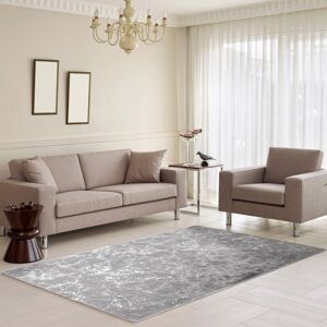 Blancheporte Tapis rectangulaire imitation fourrure - Blancheporte Gris Tapis : 120x170cm