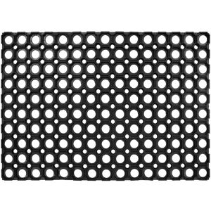 Blancheporte Tapis d'entrée grille gratte-pieds - rectangulaire - Blancheporte Noir Tapis : 40x60cm