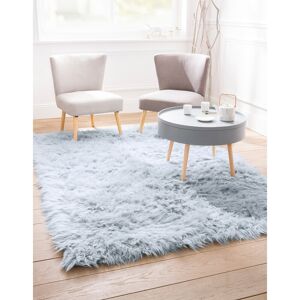 Blancheporte Tapis poils longs - Blancheporte Bleu Tapis : 140x200cm