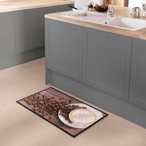 Blancheporte Tapis de cuisine velours motif café - BlancheporteIl réveille la cuisine en beauté avec son motif en photo-impression et sa qualité velours. Hyper absorbant et très doux, le tapis motif café se montrera aussi très protecteur de vos sols !Tapi