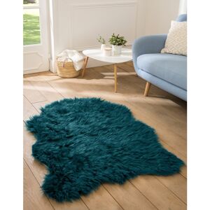 Tapis poils forme peau de bete - Blancheporte Vert Tapis : 50x80cm