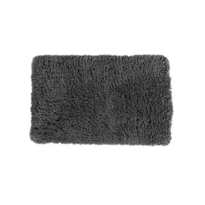 Blancheporte Tapis de bain uni moelleux microfibre - Blancheporte Gris Contour : 50x40cm