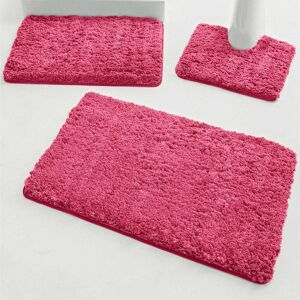 Blancheporte Tapis de bain uni moelleux microfibre - Blancheporte Rose Contour : 50x40cm