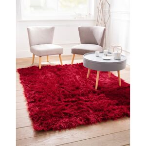 Tapis poils longs - Blancheporte Rouge Tapis : 140x200cm