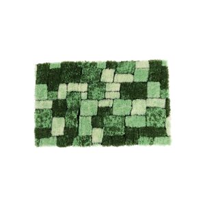 Blancheporte Tapis de bain mosaïque toucher peluche - BlancheporteUn tapis au joli motif actuel et une douceur peluche qui ne va pas vous aider à quitter la salle de bain ! Tapis de bain : 60x100cmVert