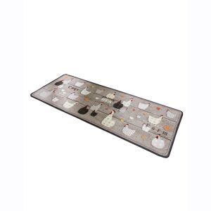 Blancheporte Tapis cuisine motif poules - Blancheporte Gris 40X60