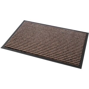 Blancheporte Tapis uni anti-poussière fibre grattante - Blancheporte Marron Tapis : 90x150cm