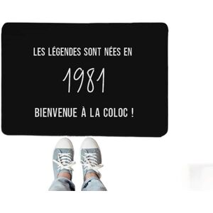 Cadeaux.com paillasson message homme ne en 1981