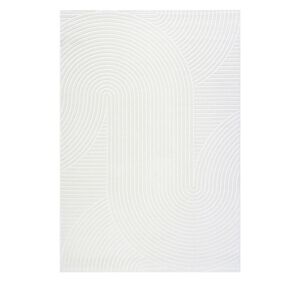Drawer Hills - Tapis contemporain à motif géométrique - Couleur - Ecru, Dimensions - 200x290 cm
