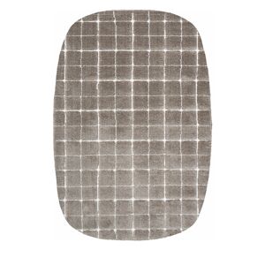 Drawer Byron VII - Tapis contemporain ovale - Couleur - Taupe, Dimensions - 160x230 cm