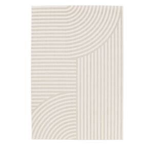 No name Bizana - Tapis d'extérieur à motif géométrique - Couleur - Beige, Dimensions - 160x230 cm