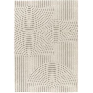 No name Esteban - Tapis contemporain à motif géométrique - Couleur - Beige, Dimensions - 200x290 cm