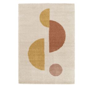 No name Loxton - Tapis contemporain à motif géométrique - Couleur - Ecru, Dimensions - 200x290 cm