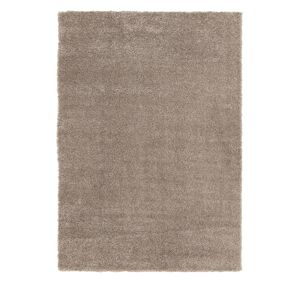 No name Springs IV - Tapis à poil long lavable en machine - Couleur - Taupe, Dimensions - 120x170 cm