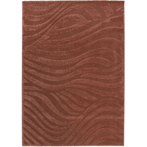 No name Falun - Tapis scandinave terracotta - Couleur - Terracotta, Dimensions - 160x230 cm