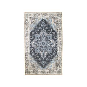 House Nordic Havana III - Tapis vintage en chenille - Couleur - Bleu / Beige, Dimensions - 200x300 cm