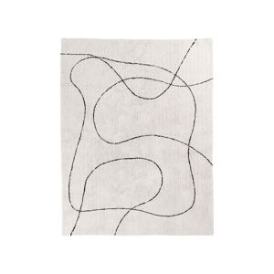 House Nordic Tampa - Tapis avec formes organiques - Couleur - Noir / Blanc, Dimensions - 160x230 cm