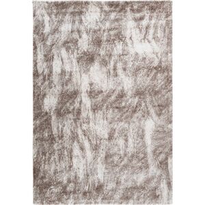 AlloTapis Tapis design pour salon doux rectangle Fontana Beige  80x150 - Publicité