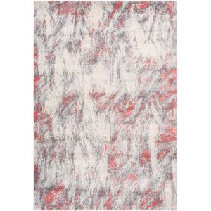 AlloTapis Tapis design pour salon doux rectangle Fontana Rouge  80x150 - Publicité