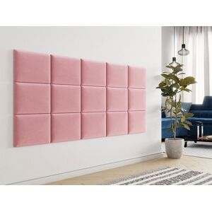 Mobistoxx Panneau mural TOYO 40x30 cm tissu rose