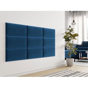 Mobistoxx Panneau mural TOYO 60x30 cm tissu bleu