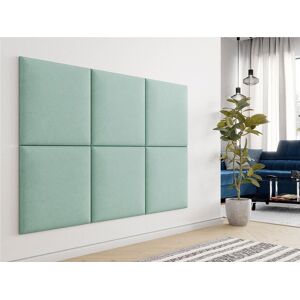 Mobistoxx Panneau mural SAKURA 60x60 cm tissu menthe