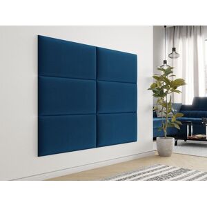 Mobistoxx Panneau mural TOYO 84x42 cm tissu bleu