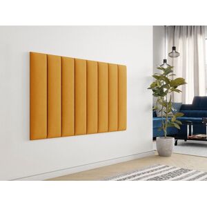 Mobistoxx Panneau mural FURANO 80x20 cm tissu jaune