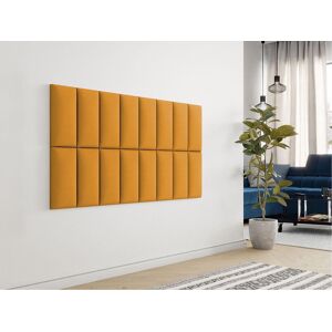 Mobistoxx Panneau mural FURANO 40x20 cm tissu jaune