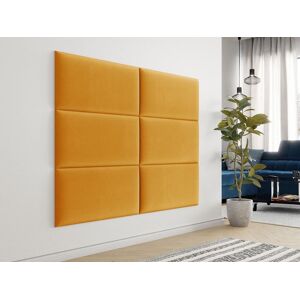 Mobistoxx Panneau mural TOYO 84x42 cm tissu jaune