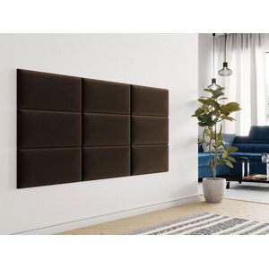 Mobistoxx Panneau mural TOYO 60x30 cm tissu marron