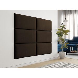 Mobistoxx Panneau mural TOYO 84x42 cm tissu marron