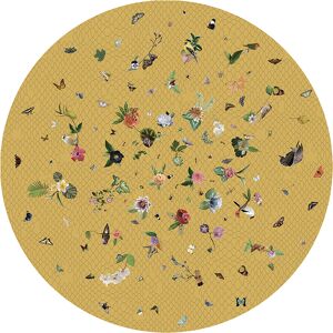 MOOOI CARPETS tapis GARDEN OF EDEN ROUND Signature collection (Jaune Ø 250 cm - Polyamide a poils bas)