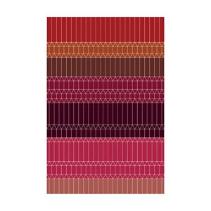 MOOOI CARPETS tapis ZIGZAG Signature collection (Rouge 200x300 cm - Polyamide a poils bas)
