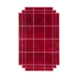 MAGIS tapis VOLENTIERI FINESTRA 200 x 340 cm (Bordeaux - 75% viscose et 25% lin)