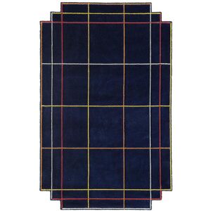 MAGIS tapis VOLENTIERI FINESTRA 200 x 340 cm (Bleu navy foncé - 75% viscose et 25% lin)