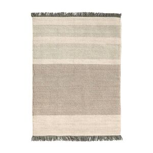 NANIMARQUINA tapis TRES STRIPES 200x300 cm (Perle - Laine et feutre de Nouvelle-Zélande)