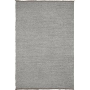 KARTELL tapis K-LIM 240 x 170 cm (Anthracite avec frange amande - PET recycle)