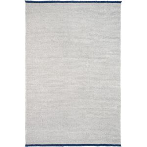 KARTELL tapis K-LIM 360 x 240 cm (Gris avec frange bleue - PET recycle)