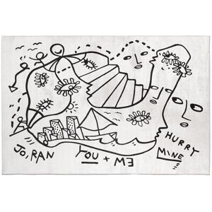 QEEBOO tapis rectangulaire DREAM DIMENSION Shantell Martin Collection (300 x 200 cm - Polyester et polyamide)