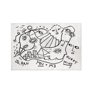 QEEBOO tapis rectangulaire DREAM DIMENSION Shantell Martin Collection (200 x 140 cm - Polyester et polyamide)