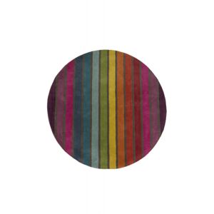 Tapis coloré Rond en pure Laine Multicolore Candy - FLAIR RUGS - Publicité