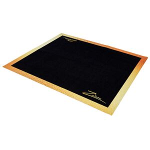 Zultan Drum Rug Gold Noir avec bordure dor