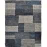 THEKO Tapis moderne noué main en laine anthracite 90x160 cm Gris 160x1x90cm