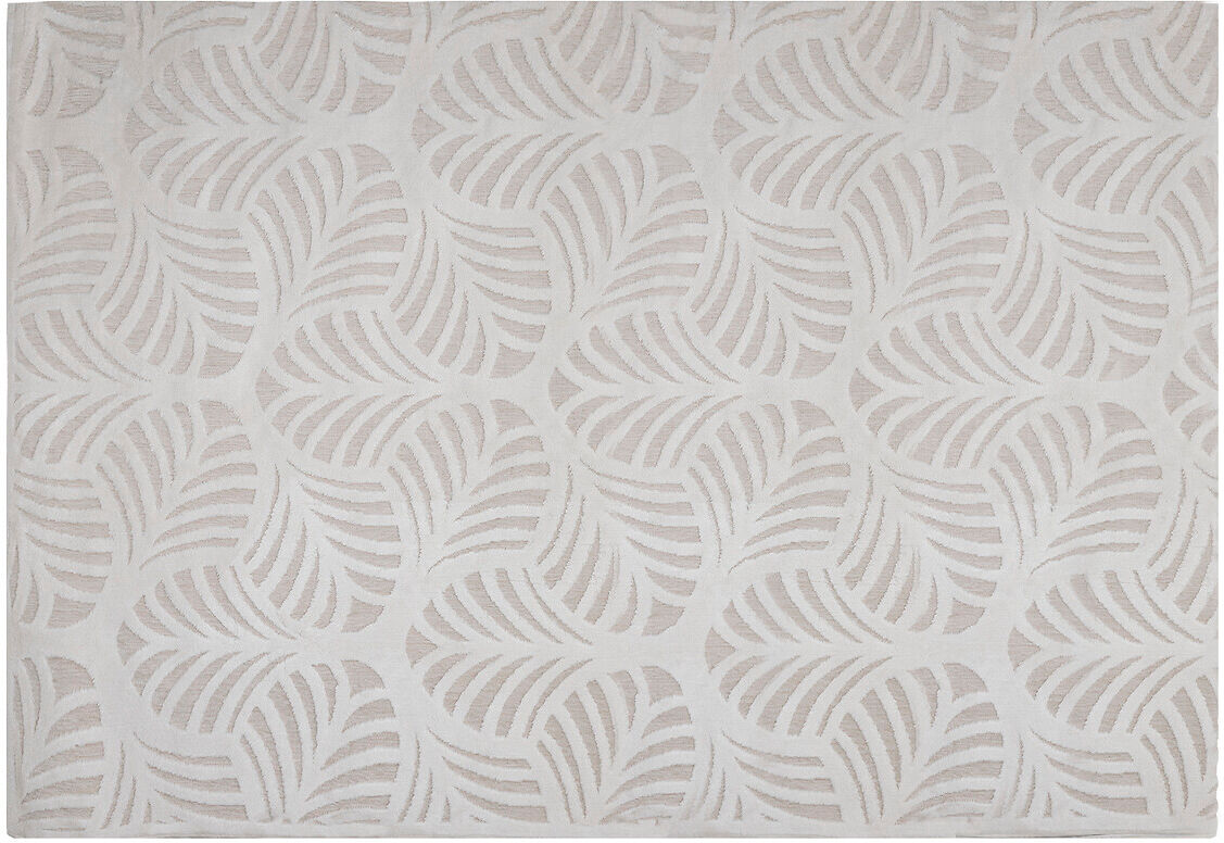 Atmosphera Tapis "Relief" feuille ivoire 160x230 cm