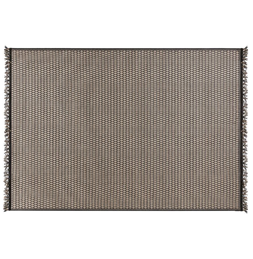 Alterego Tapis ethnique 'MARYSE' 160/230 cm motifs noirs et jaunes