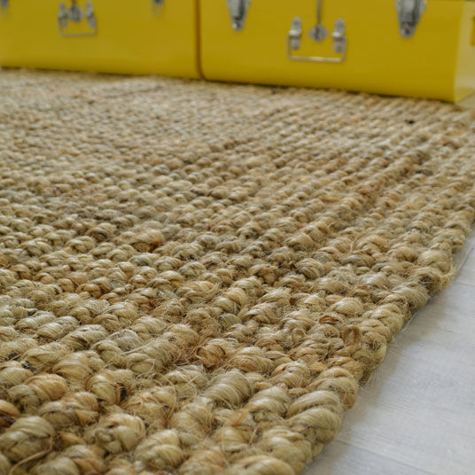 160x220 Tapis naturel Bohème en Jute